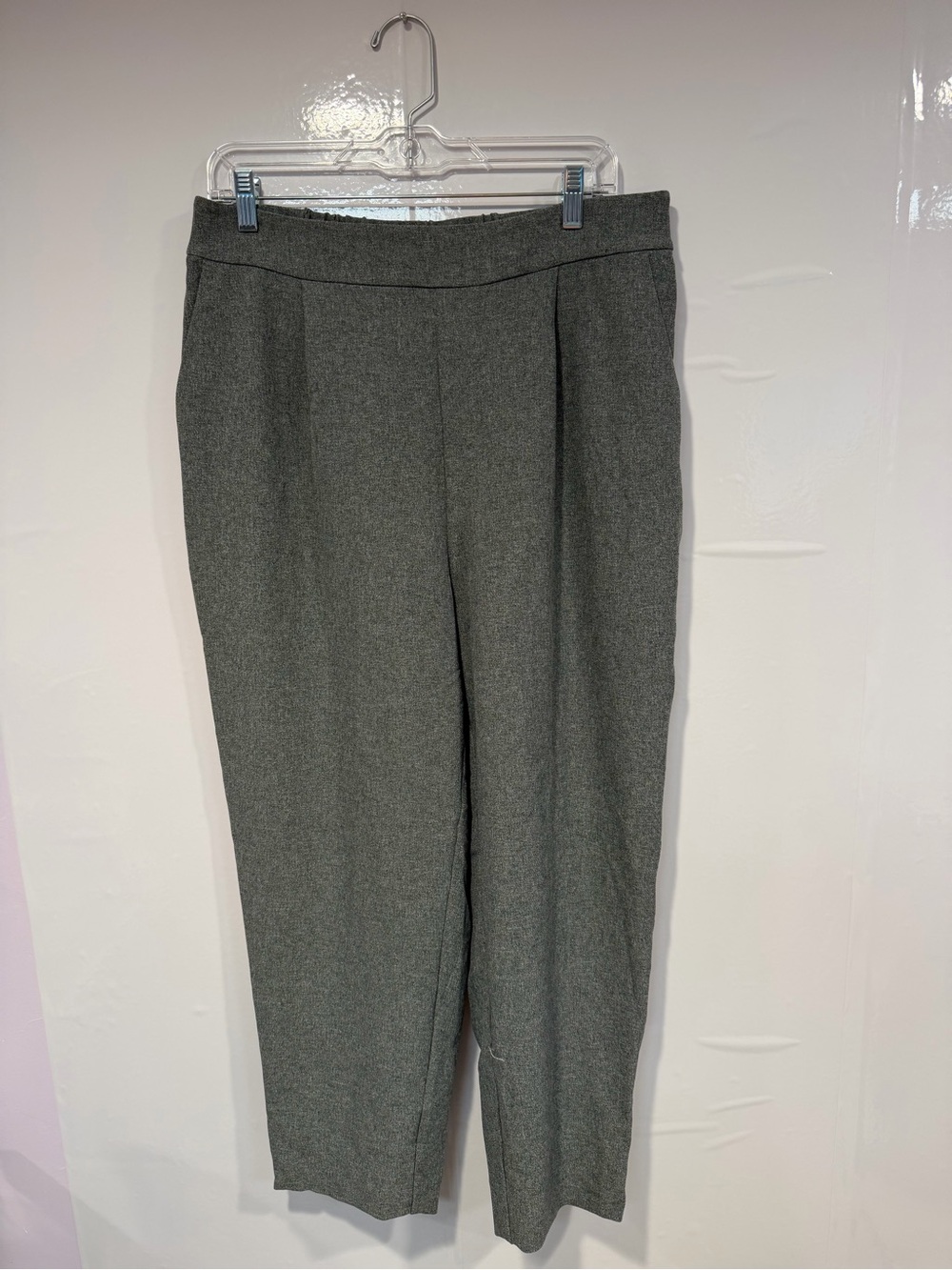 Gray Tailored Prologue Straight-Leg Dress Pants